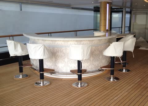 Weathercover für eine Megayacht, Dekker Segelmacherei Hamburg, Bild 4 von 10